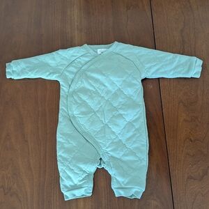 Little Earth Quilted Aqua Kids Footie